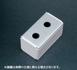 SBOX-80x80ボックスのみ-φ22.5(穴2ヶ所)/L=126(防水1点キャップ)