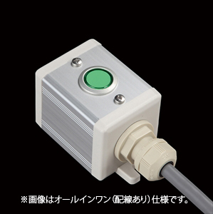 SBOX-45x45(D)-照光式押ボタン（丸形）1点/IDEC製付-配線なし