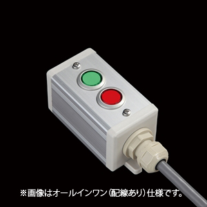 SBOX-45x45(D)-押ボタン（丸形）2点/IDEC製付-配線なし