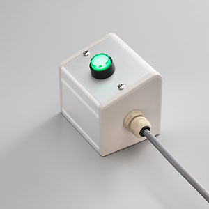 SBOX-85x95(D)-照光式押しボタン（丸形）1点/富士電機製付-1m配線済