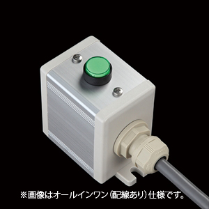 SBOX-45x65(D)-照光式押ボタン（丸形）1点/富士電機製付-配線なし