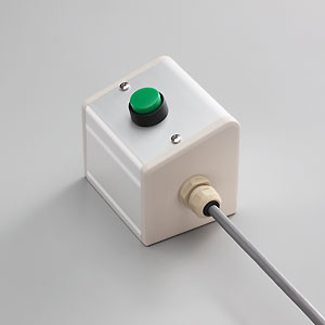 SBOX-85x95(D)-押しボタン（丸形）1点/富士電機製付-1m配線済