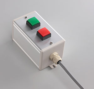 SBOX-80x80(D)-押ボタン（角形）2点/富士電機製付-1m配線済