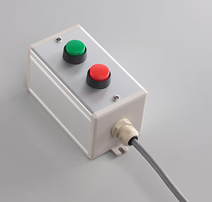SBOX-80x80(D)-押ボタン（丸形）2点/富士電機製付-1m配線済