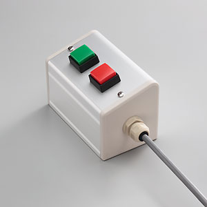 SBOX-85x95(D)-押ボタン（角形）2点/富士電機製付-1m配線済