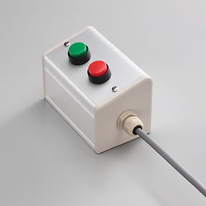 SBOX-85x95(D)-押ボタン（丸形）2点/富士電機製付-1m配線済
