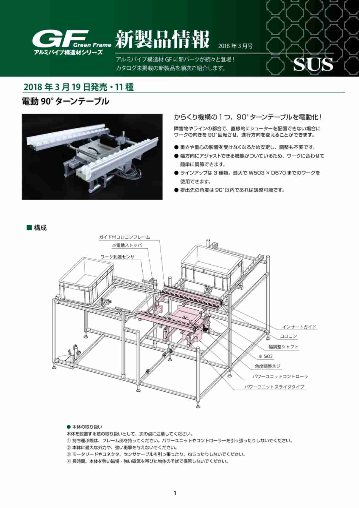 GF新製品情報 2018年3月号
