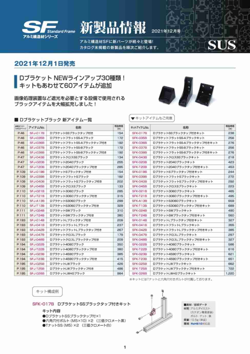 SF新製品情報 2021年12月号