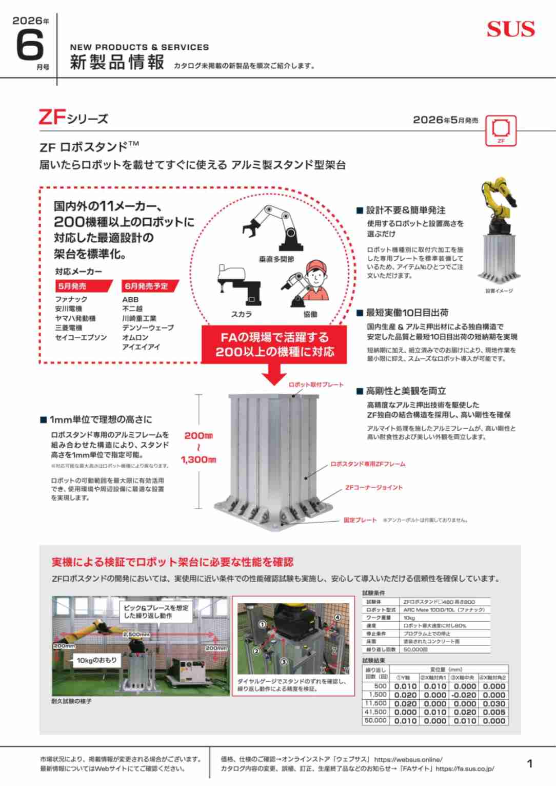 SUS新製品情報 2026年6月号
