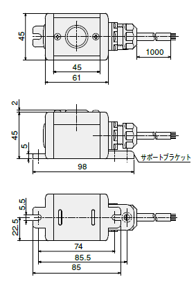 製品検索 | SBOX-45x45(D)-照光式押ボタン（丸形）1点/IDEC製付-1m配線