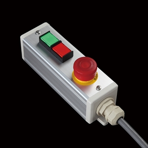 製品検索 | SBOX-45x45(D)-非常停止+押ボタン2点/IDEC製付-1m配線済