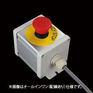 ☆(8/6-8/30発送停止)さま専用 製品検索 | SBOX-45x45(L)-非常停止+押ボタン/オムロン製付-配線