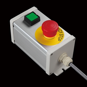 製品検索 | SBOX-80x80-非常停止+押ボタン/IDEC製付-1m配線済 | SUS FA