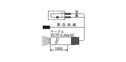 製品検索 | SBOX-80x80(D)-表示灯1点/オムロン製付-1m配線済