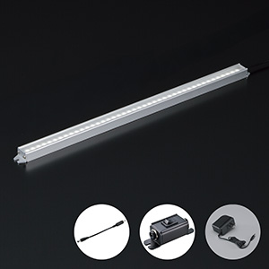 LED UF450 ネジ取付(昼白色) オールインワンパッケージ（ACアダプタ／スイッチ(ネジ取付)／ハーネス付）ケーブル0.15m