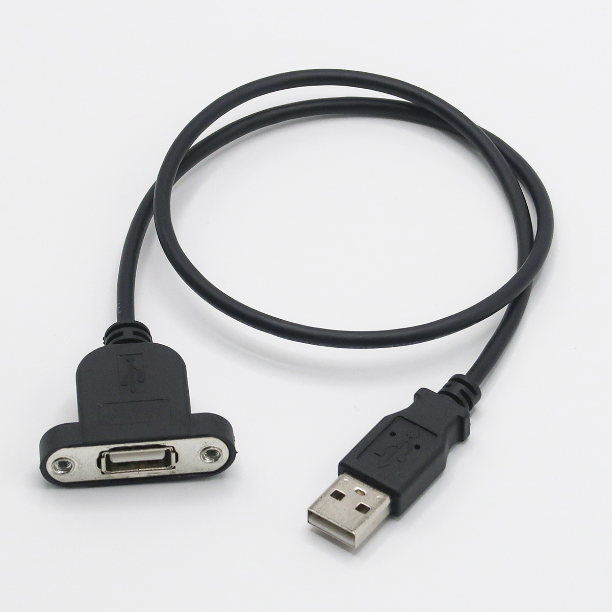 通信用延長ケーブル0.5m(USB[A][A](メス･オス))パネルマウントタイプ