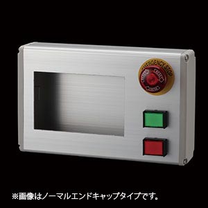 TBOX-H120-三菱(GT2103-PMBD用)スイッチ付ボックス-モニターアームS用穴付