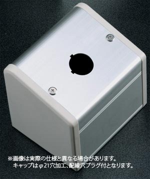 SBOX-85x95(D)ボックスのみ-φ25.5(穴1ヶ所)/L=106(背面1点キャップ)