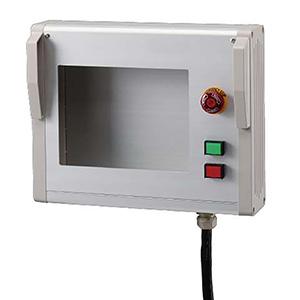 TBOX-H240-三菱(GT2507-WTBD用)5m配線付加工済ボックス-オムロン製スイッチ付-前開き