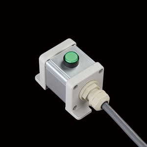 SBOX-45x45(L)-照光式押ボタン（丸形）1点/オムロン製付-1m配線済