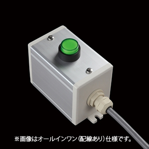 SBOX-64x80(D)-押ボタン（丸形）1点/オムロン製付-配線なし