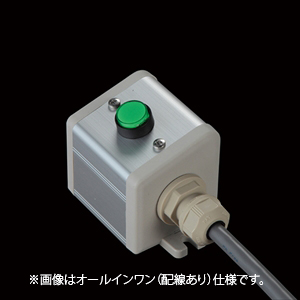 SBOX-50x57(D)-押ボタン（丸形）1点/オムロン製付-配線なし