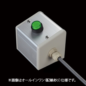 SBOX-85x95(D)-押ボタン（丸形）1点/オムロン製付-配線なし
