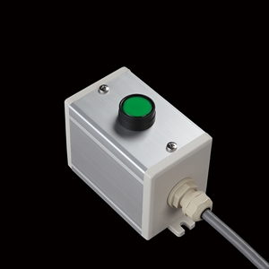 SBOX-64x80(D)-照光式押ボタン（丸形）1点/IDEC製付-1m配線済
