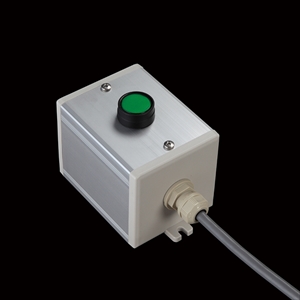 SBOX-80x80(D)-照光式押ボタン（丸形）1点/IDEC製付-1m配線済