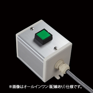 SBOX-80x80(D)-照光式押ボタン（角形）1点/IDEC製付-配線なし