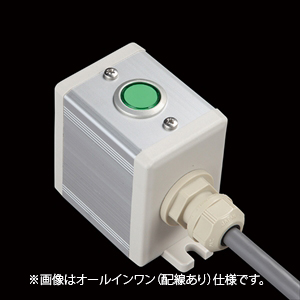 SBOX-45x65(D)-照光式押ボタン（丸形）1点/IDEC製付-配線なし