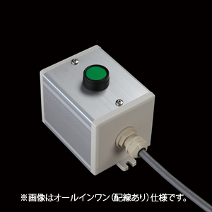 SBOX-80x80(D)-照光式押ボタン（丸形）1点/IDEC製付-配線なし