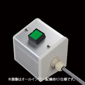 SBOX-85x95(D)-照光式押ボタン（角形）1点/IDEC製付-配線なし