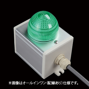 SBOX-80x80(D)-大型表示灯（緑）/IDEC製付-配線なし