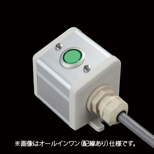 SBOX-50x57(D)-照光式押ボタン（丸形）1点/IDEC製付-配線なし