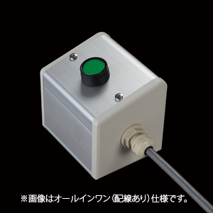 SBOX-85x95(D)-照光式押ボタン（丸形）1点/IDEC製付-配線なし