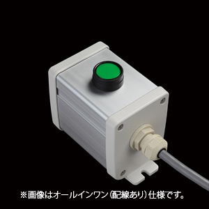 SBOX-64x80-照光式押ボタン（丸形）1点/IDEC製付-配線なし(防水1点キャップ)