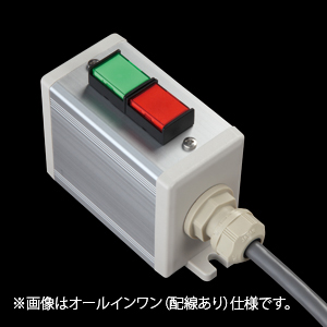 SBOX-45x65(D)-照光式押ボタン（角形）2点/IDEC製付-配線なし
