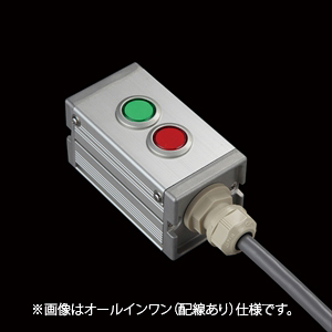SBOX-45x45(U)-押ボタン（丸形）2点/IDEC製付-配線なし