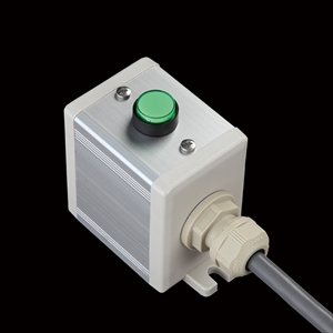 SBOX-45x65(D)-照光式押ボタン（丸形）1点/富士電機製付-1m配線済
