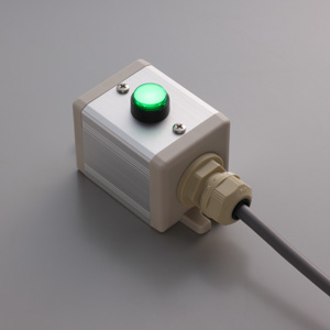 SBOX-45x45(D)-照光式押しボタン（丸形）1点/富士電機製付-1m配線済