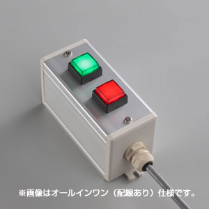 SBOX-64x80(D)-照光式押ボタン（角形）2点/富士電機製付-配線なし