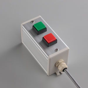 SBOX-64x80(D)-押ボタン（角形）2点/富士電機製付-1m配線済