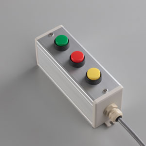 SBOX-64x80(D)-押ボタン（丸形）3点/富士電機製付-1m配線済