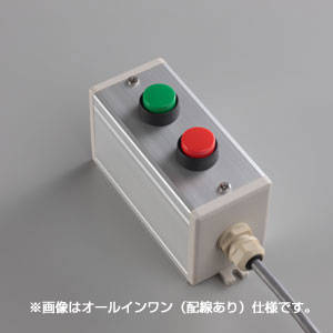 SBOX-64x80(D)-押ボタン（丸形）2点/富士電機製付-配線なし