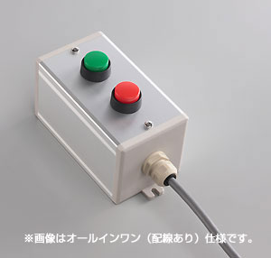 SBOX-80x80(D)-押ボタン（丸形）2点/富士電機製付-配線なし