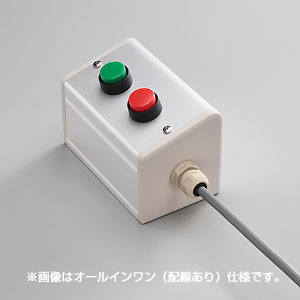 SBOX-85x95(D)-押ボタン（丸形）2点/富士電機製付-配線なし