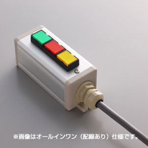 SBOX-45x45(D)-押ボタン（角形）3点/富士電機製付-配線なし