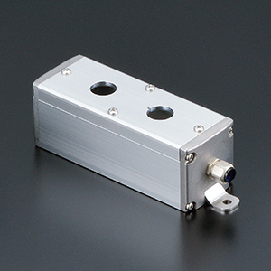 SBOX-45x45(F) 防塵防水 ボックスのみ-φ16.0（穴2ヶ所）L=126 (IP65)