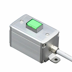 SBOX-45x45(F)-照光式押ボタン（角形）1点/IDEC製付-3m配線済